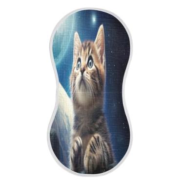 Imagem de xigua Conjunto de 1 panos para arrotar musselina para gatos, panos super macios e absorventes, roupas de arroto de algodão, presente de chá para recém-nascidos, bebês meninas e meninos