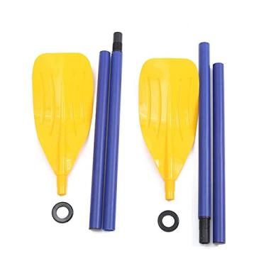Imagem de LMJYU 2 peças de eixo de remo de barco inflável destacável para pesca, rafting, surf, canoa, barco com alça acessório para manutenção de transferência de armazenamento