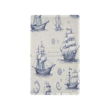 Imagem de Wassud Placa decorativa para tomada de luz, placa de parede para tomadas elétricas, vintage, náutica, única alternância