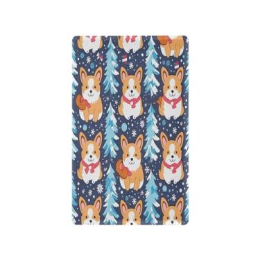 Imagem de Wassud Corgi Placa de cobertura para interruptor de luz de Natal, 1 capa de tomada em branco, placa de parede, decoração de casa, sala de estar, quarto, decoração