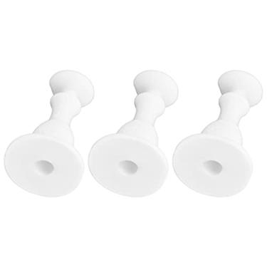 Imagem de HEEPDD Rolha de Porta de Arruela, Suporte de Porta de Arruela de Carga Frontal, Ideal para Uso Familiar e Evita o Fechamento da Rolha de de, Borracha Macia, 3 Peças de Eletrodomésticos (Branco)