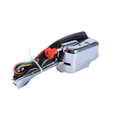 Imagem de Pissente Interruptor Universal de Seta, Grampo de Coluna de Direção Cromado Com 7 Fios