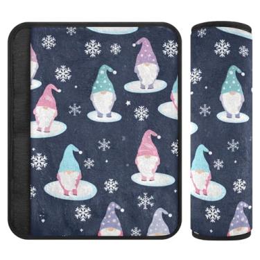 Imagem de Burbuja Capa para cinto de segurança de carro Gnomos Protetor de cinto de segurança de carro macio confortável para alça de ombro de assento, 1 par médio