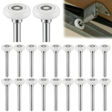 Imagem de 20 peças de rolo de porta de garagem de grau comercial de nylon de 7,6 cm, silencioso/durável e de alta carga, use rolamentos de precisão de vedação dupla 6201ZZ.