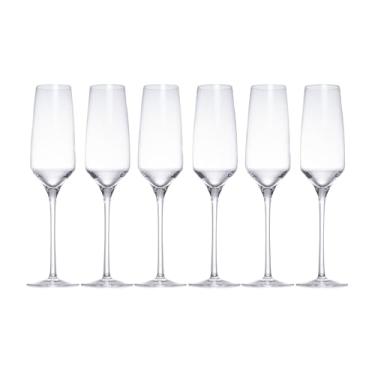 Imagem de Jogo de 6 Taças para Champanhe - Eleganza - Cristal Ecológico - 188ml - Full Fit