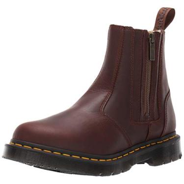 Imagem de Dr. Martens Alyson Feminino 2976 com Zíperes, Marrom escuro Snowplow Wp, 9