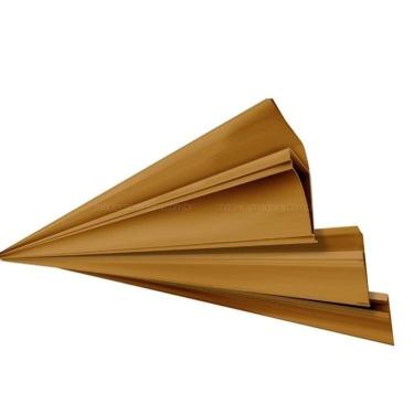 Imagem de Kit 5 Caixas Com 45 M Meia Cana Polifort 8mm X 38mm X 3,00m (barra) Mogno