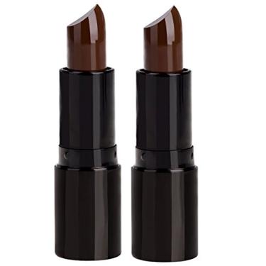 Imagem de Joyous Batom Profissional Para Cabelo, Giz De Cera, Caneta Cor Atóxica, Azeite Oliva, Com Tampa, Tingimento Temporário (2 Pacotes - Café Café)