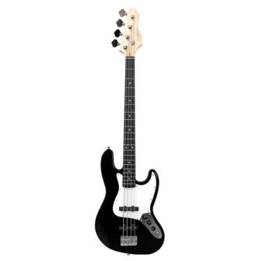 Imagem de Contrabaixo Giannini 4C GB-100 Black com escudo White (BK/WH)