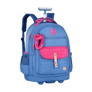 Imagem de Mochila De Rodas Rebecca Bonbon Chaveiro de Pelúcia Juvenil