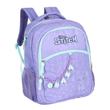 Imagem de Mochila Lilo Stitch Costa Infantil Menina Escola Roxo Luxcel