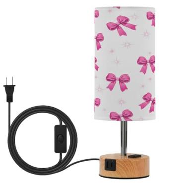 Imagem de Wassud Candeeiro de mesa de cabeceira com 3 temperaturas de cor, luminária de mesa moderna com forro de sombra luminária noturna para sala de estar, quarto, escritório, berçário