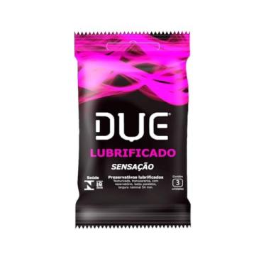 Imagem de Preservativo Due Lubrificado Sensação - 3 Unidades