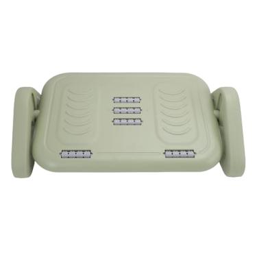 Imagem de Asixxsix Apoio para pés para debaixo da mesa, apoio de pés ajustável com rolos de massagem, base antiderrapante, banquinho ergonômico portátil e leve para usar embaixo de mesas