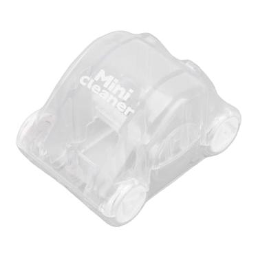 Imagem de MAVIS LAVEN Mini Limpador de Mesa, Design Divertido de Carrinho de Brinquedo Com Lixeira Embutida, Vassoura de Pó Educacional, Limpador de Mesa Compacto Com Pequena Escova para Resíduos de (WHITE)