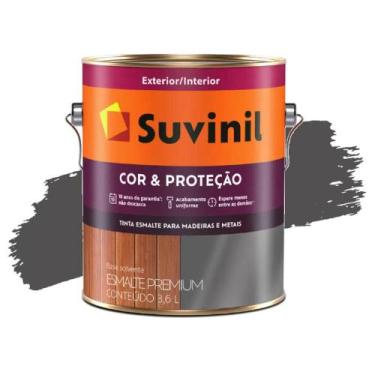 Imagem de Esmalte fosco 900ml grafite escuro suvinil