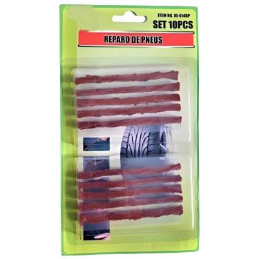 Imagem de Reparos Rápido Vermelho Para Pneus Kit10 Peças Tipo Macarrão