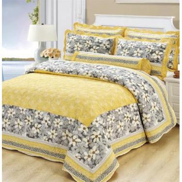 Imagem de Conjunto de colcha de algodão xadrez desfiado, manta patchwork, roupa de cama para casa, 009, 225x245cm