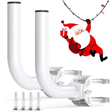 Imagem de Suporte universal de ponte sem fio, haste ULNA e montagem na parede para ponto de acesso AP, ponte cliente CPE, suporte de haste de montagem de antena (pacote com 2)