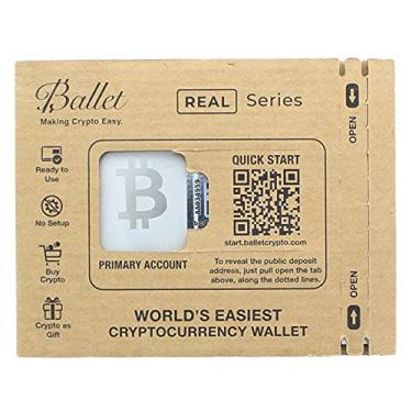 Imagem de Ballet REAL Bitcoin – O cartão de armazenamento frio de criptografia mais fácil – Carteira de hardware de criptomoeda com suporte seguro para multimoedas e NFT