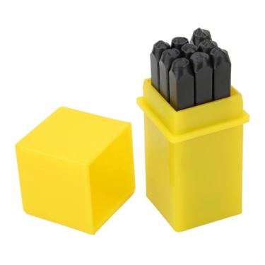 Imagem de GLOGLOW Conjunto de Carimbo de Ferramentas de Couro, Perfurador de Aço Carbono de 3 Mm para Marcação Em Metal, Couro, Madeira, Jóias, Fazendo Kit de Identificação de Ferramentas de Artesanato DIY Com Estojo de Armazenamento, 36 Peças, Letra de Metal ()