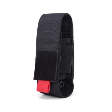 Imagem de Coldre de lanterna tática, suporte de tocha Molle portátil, bolsa de torniquetes táticos de liberação rápida para cinto mochila colete peitoral