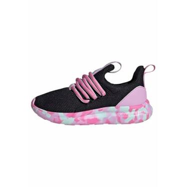 Imagem de Adidas Tênis infantil unissex Lite Racer Adapt 7.0, Preto/Bliss Lilac/Halo Mint, 18