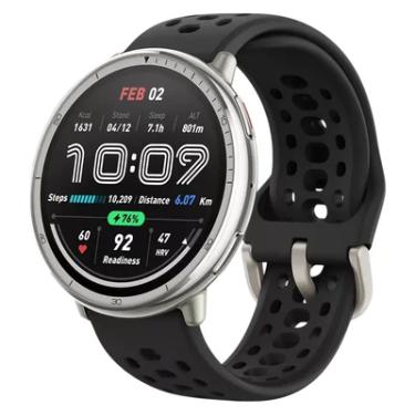 Imagem de Smartwatch Amazfit Active 2 Round Tela AMOLED GPS Alexa Monitor Cardíaco SpO2 5ATM Resistente à Água
