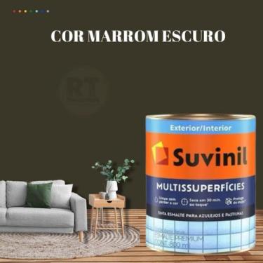 Imagem de Tinta Epóxi Suvinil Multissuperfícies Antimofo Base Água Cor Marrom La