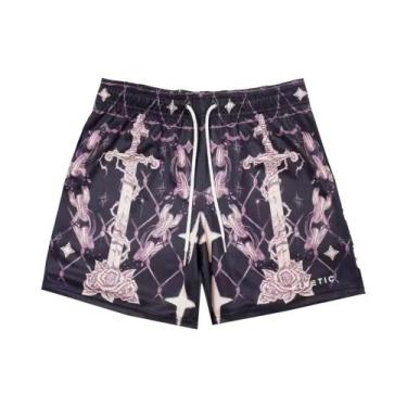 Imagem de Bermuda Masculina De Basquete E Corrida Em Malha Respirável De Secagem