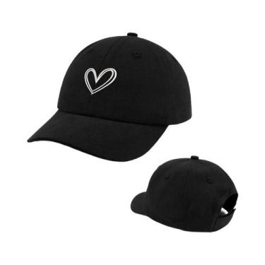 Imagem de Boné De Sol Infantil Ajustável Em Formato De Coração Com Desenho Anima