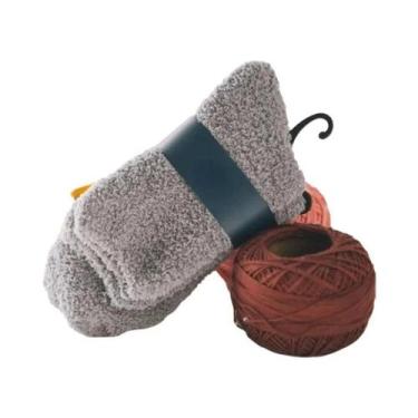 Imagem de Meias Térmicas De Inverno Para Homens Em Fleece Coral, Meias Quentes E