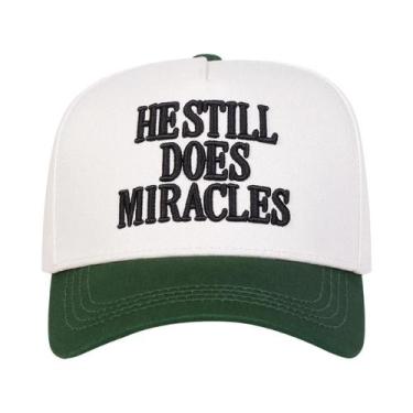 Imagem de Boné De Beisebol Unissex Ajustável HESTILL DOES MIRACLES Com Bordado, 