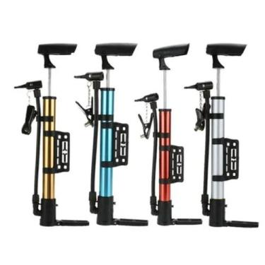 Imagem de Bomba de Ar Para Encher Pneu de Bicicleta Manual Portátil Acessório de
