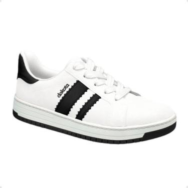 Imagem de Tênis Moda Feminino Casual Dakota Branco, White, Preto, 35