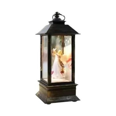 Imagem de Lanternas De Natal Em Forma De Papai Noel E Boneco De Neve, Luzes Deco