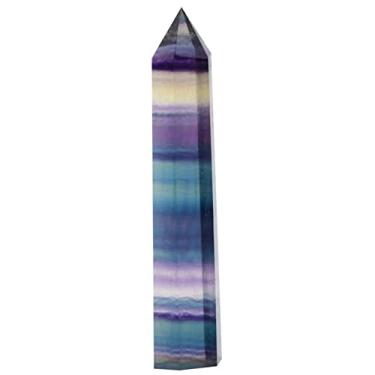 Imagem de Cristais e Pedras Pedra da Lua Quartzo Natural Torre Varinha de Cristal Ponto Hexagonal Arco-íris Obelisco Reiki Ornamento Presente Espiritual Decoração de Casa Pedras Naturais Casa