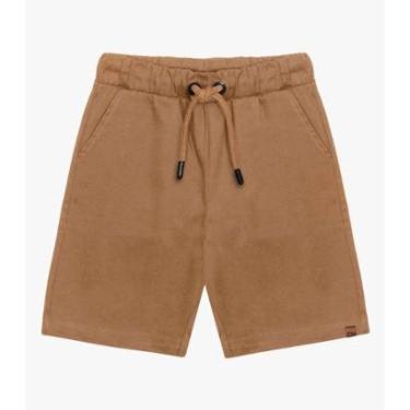 Imagem de Bermuda Infantil Em Sarja Trick Nick Marrom-Masculino