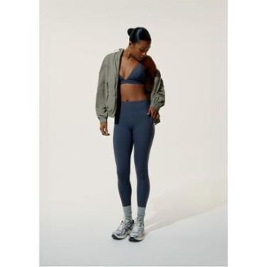 Imagem de Calça Legging Esportiva Feminina Com Costuras Contrastantes - Verde XG-Feminino