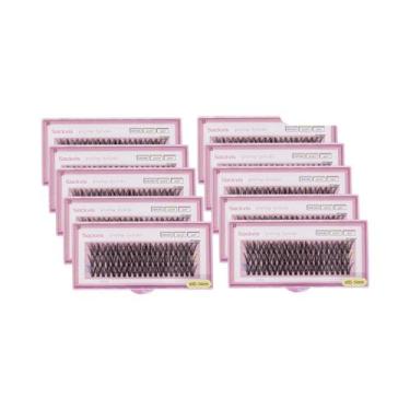 Imagem de Cílios Postiços Individuais 40D 9-14mm C Curl, 10 Caixas, Atacado, Ext