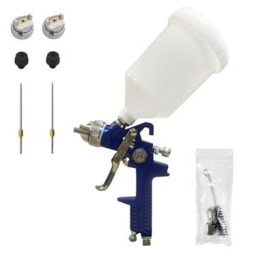 Imagem de Pistola de pintura 827a1 gravidade + kit bico e agulha pistola de pint