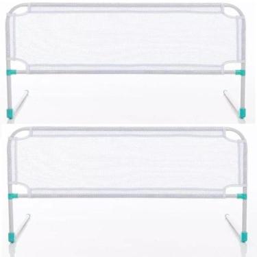 Imagem de Kit 2 Grade de Proteção para Bebe e Crianças Protetor de Cama Lateral 