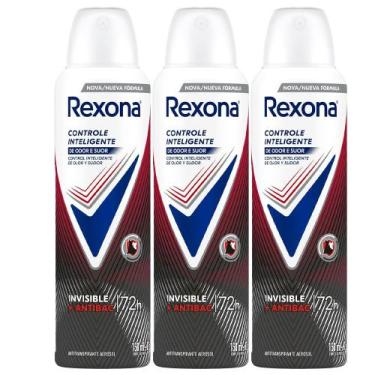 Imagem de Kit Desodorante Aerosol Rexona Antibacterial + Invisible 150ml/90g - 3
