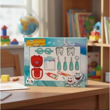 Imagem de Kit Profissão Mini Dentista Dentinho Divertido 12 Peças - Salve Favela