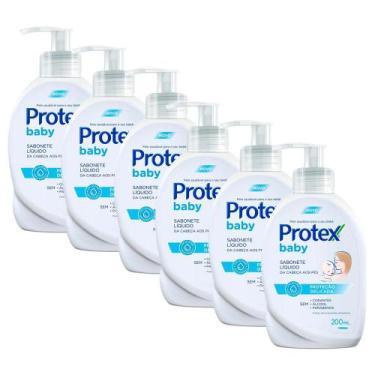Imagem de Kit 6 Sabonete Líquido Infantil Protex Baby 200ml