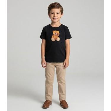 Imagem de Camiseta Infantil Masculina Trick Nick Preto, 4, Preto