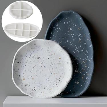 Imagem de Molde De Silicone Irregular Moderno Para Resina Epóxi, Cimento, Gesso,
