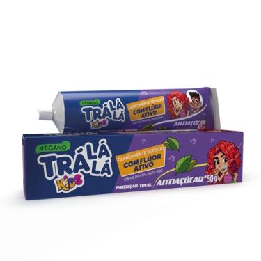 Imagem de Trá Lá Lá Creme Dental Kids - Proteção Total Antiaçúcar (50G)