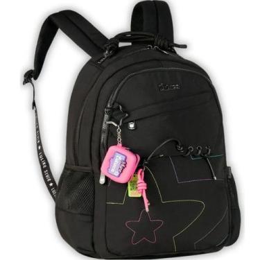 Imagem de Mochila de Costa Escolar Juvenil Luluca Shine Keep Glowing Chaveiro Co