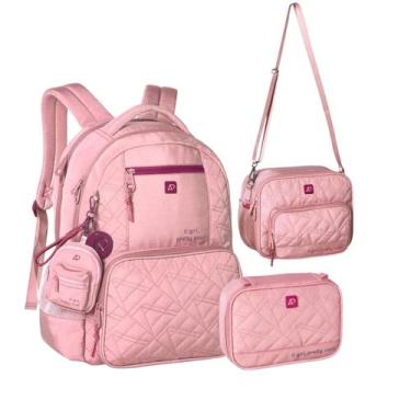 Imagem de Kit Mochila De Costas Alice Palucci + Lancheira Térmica Com Bolsos Lat